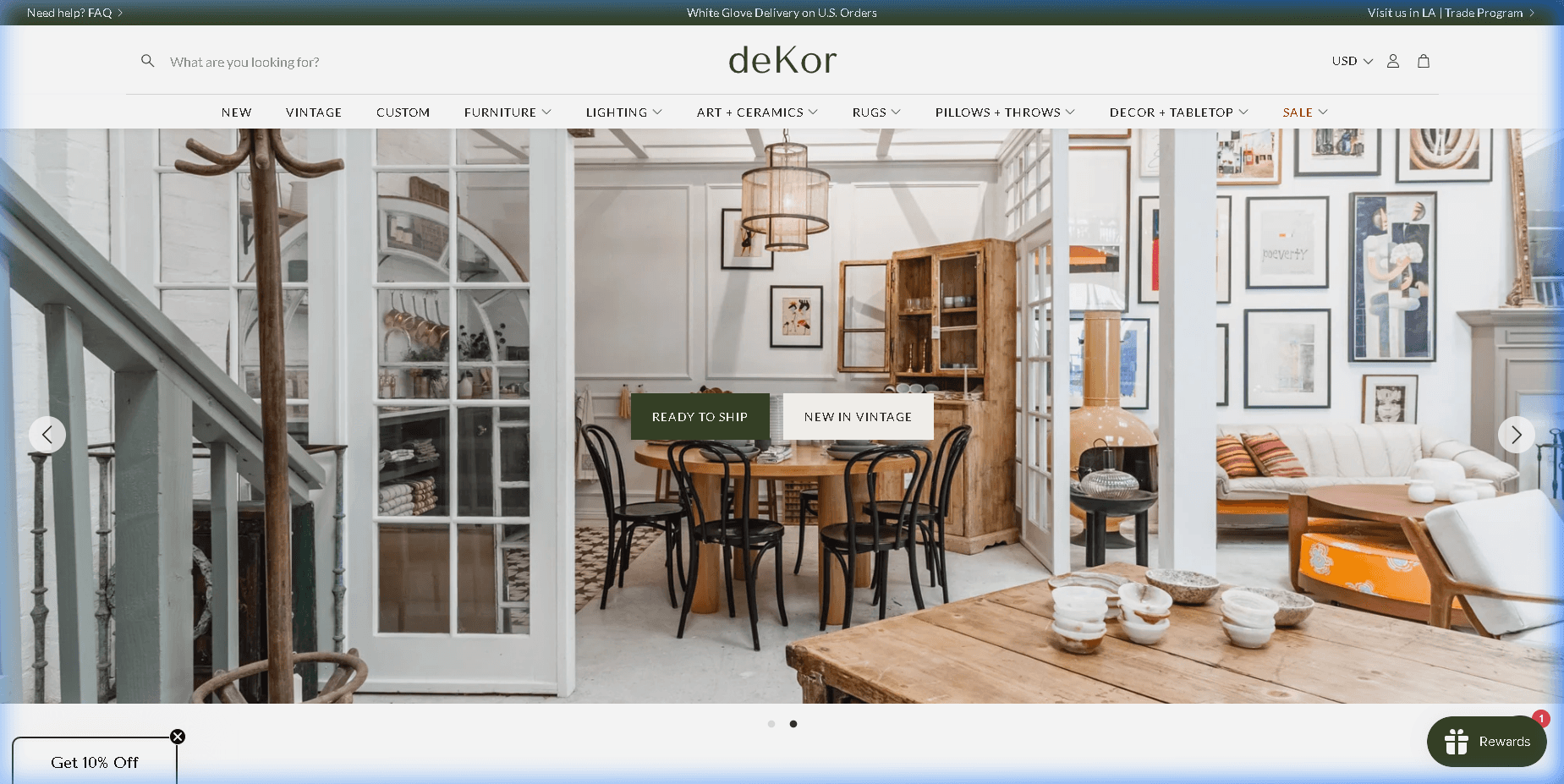Dekor Living Home Décor E-commerce Store