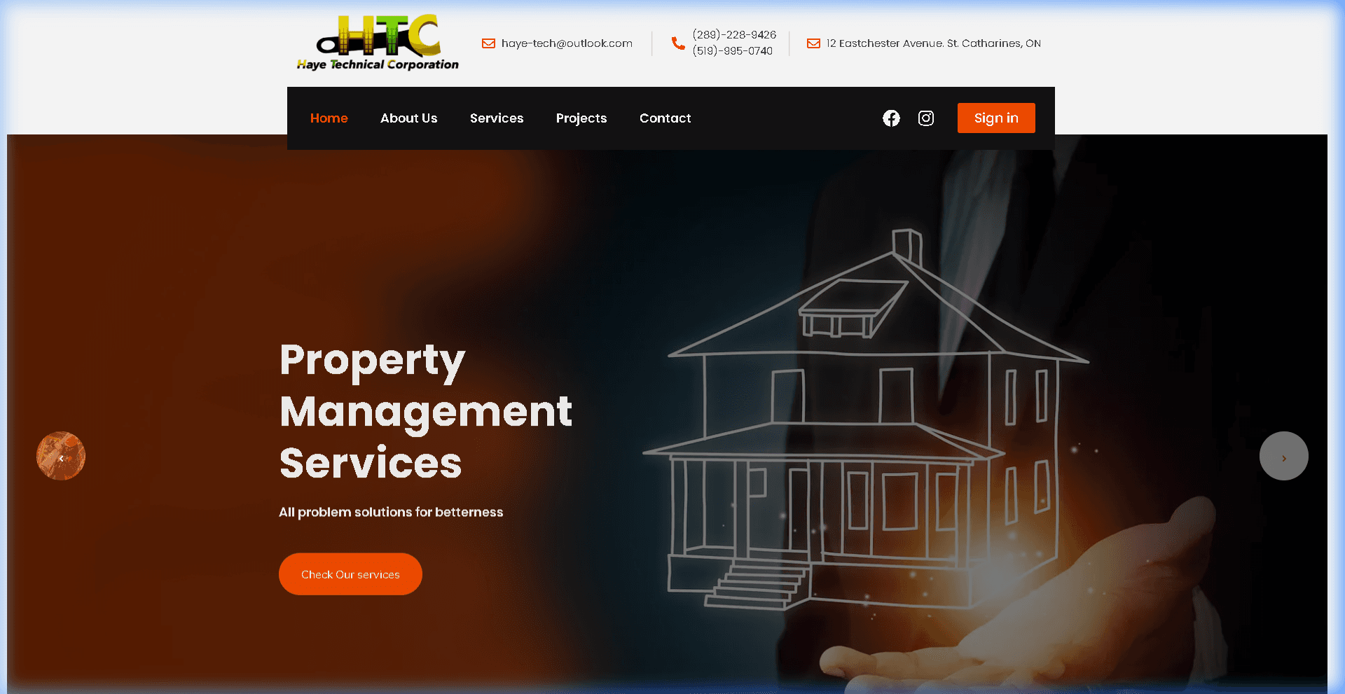 Haye Tech Business Website